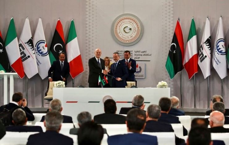 امضای قرارداد گازی ۸ میلیارد دلاری میان ایتالیا و لیبی