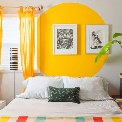رنگ آمیزی دیوار با وسایل ساده |رنگ دیوار اتاق خواب مدرن
