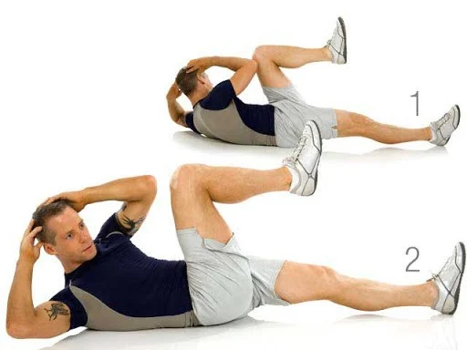 Side slimming with exercise