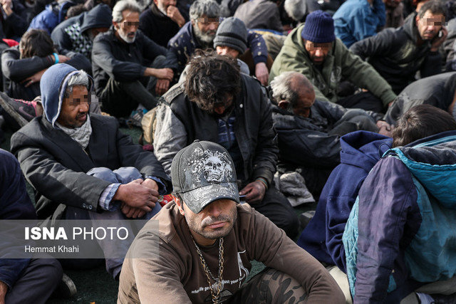 جمع‌آوری و دستگیری ۱۲۰ معتاد متجاهر و موادفروش در جنوب تهران