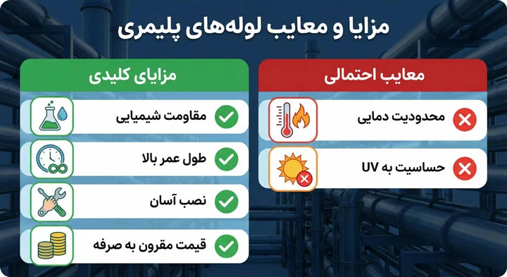 مزایا و معایب لوله پلیمری